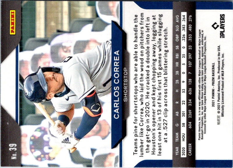 2021 Panini Prizm Carlos Correa