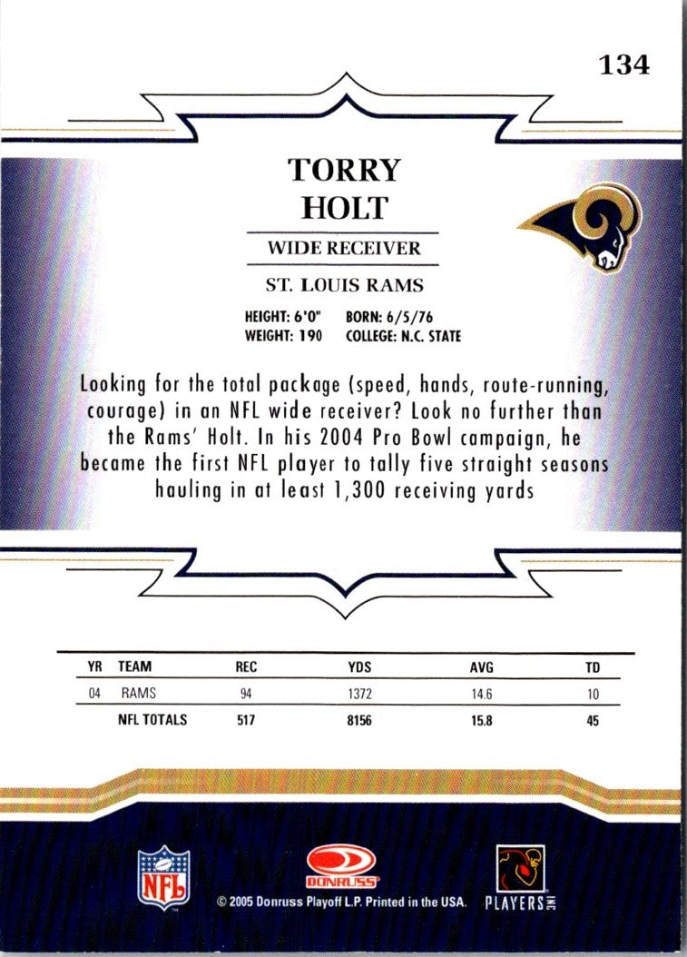 2005 Donruss Throwback Threads Torry Holt
