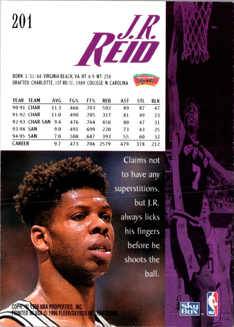 1995 SkyBox Premium J.R. Reid