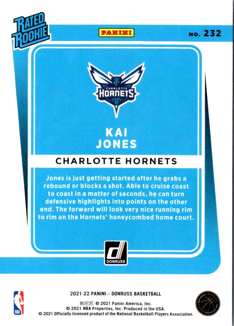 2021 Donruss Rated Rookies Kai Jones