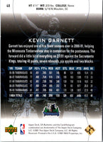 2001 Upper Deck Pros & Prospects Kevin Garnett #48