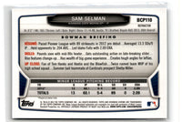2013 Bowman Chrome Prospects Blue Wave Sam Selman #BCP110