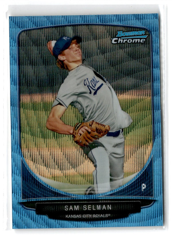 2013 Bowman Chrome Prospects Blue Wave Sam Selman #BCP110