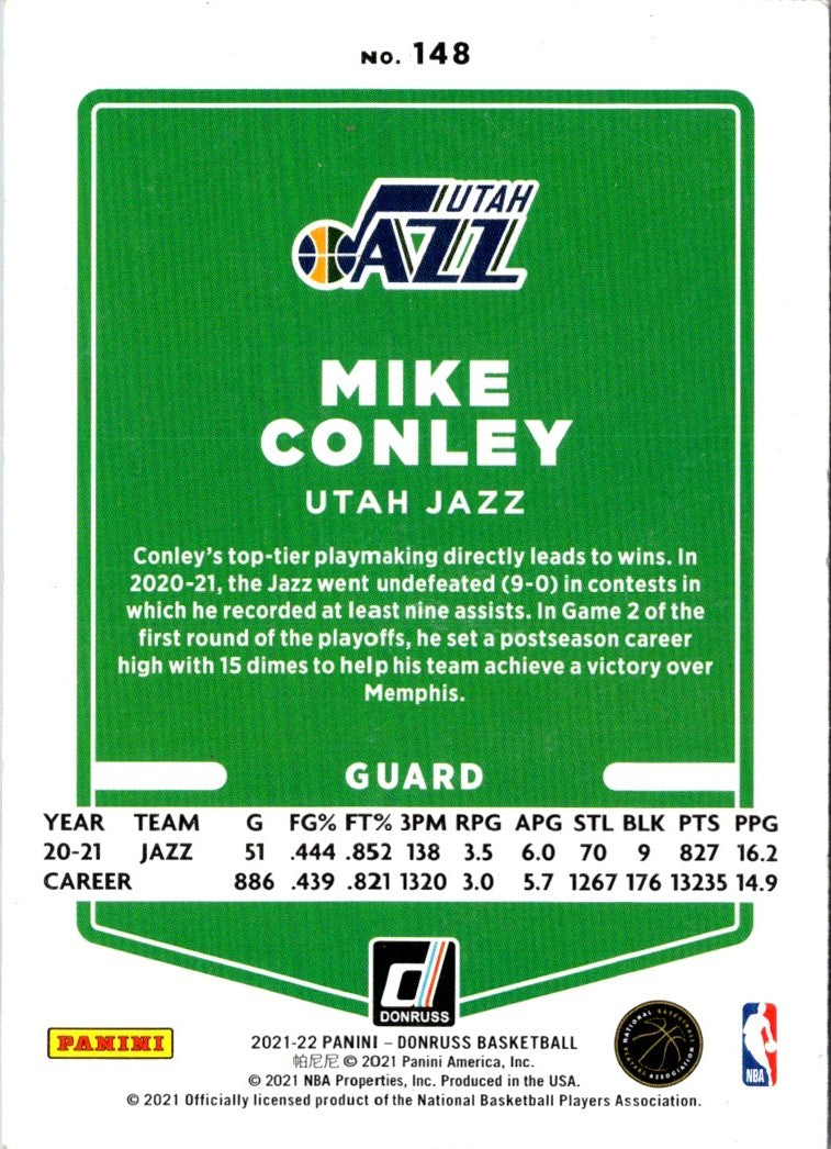 2021 Donruss Mike Conley