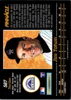 1993 Pinnacle Jim Tatum #587 Rookie