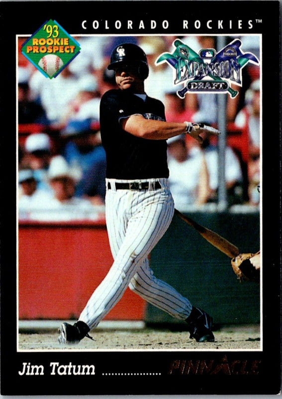 1993 Pinnacle Jim Tatum #587 Rookie