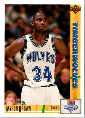 1991 Upper Deck Myron Brown #15 Rookie