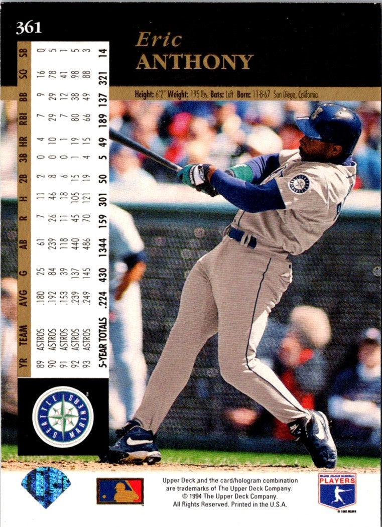 1994 Upper Deck Electric Diamond Eric Anthony