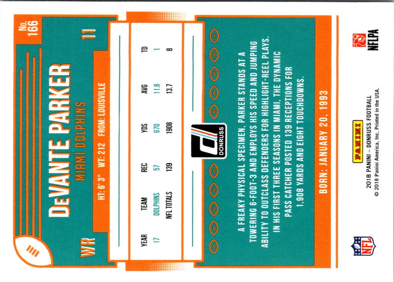 2018 Donruss DeVante Parker