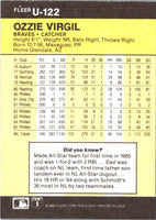 1986 Fleer Update Ozzie Virgil #U-122