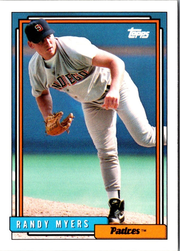 1992 Topps Traded Randy Myers #80T