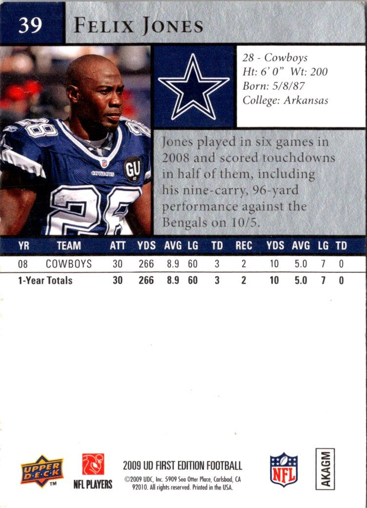 2009 Upper Deck First Edition Felix Jones
