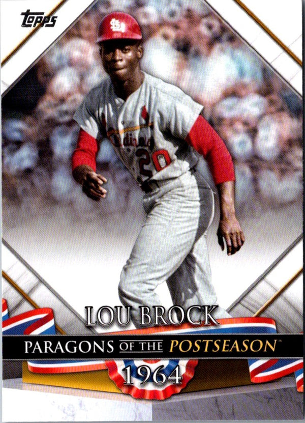 2022 Topps Update Paragons of the Postseason Lou Brock #PP-7