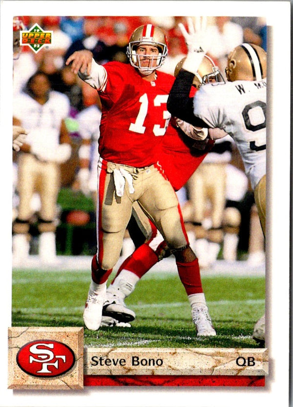 1992 Upper Deck Steve Bono #148 Rookie