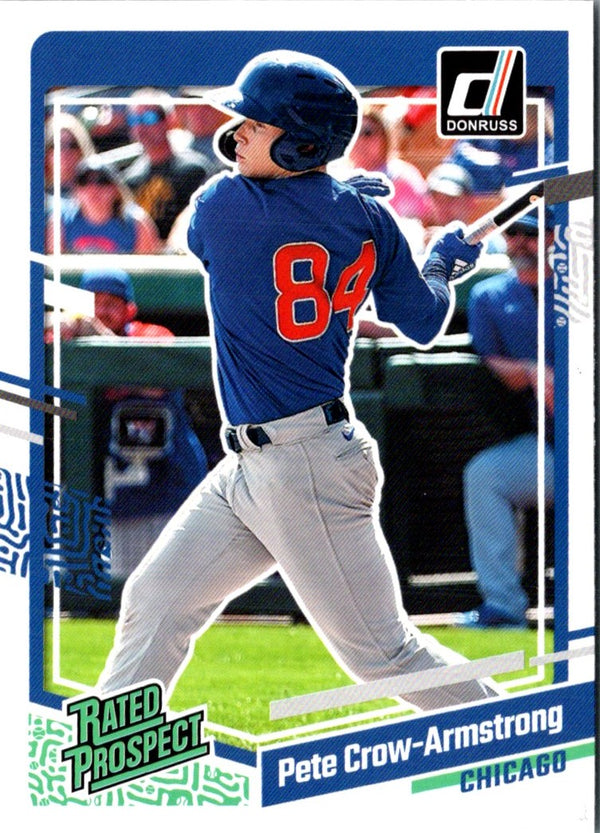 2023 Donruss Holo Blue Pete Crow-Armstrong #60