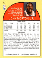 1990 Hoops John Morton #77 Rookie