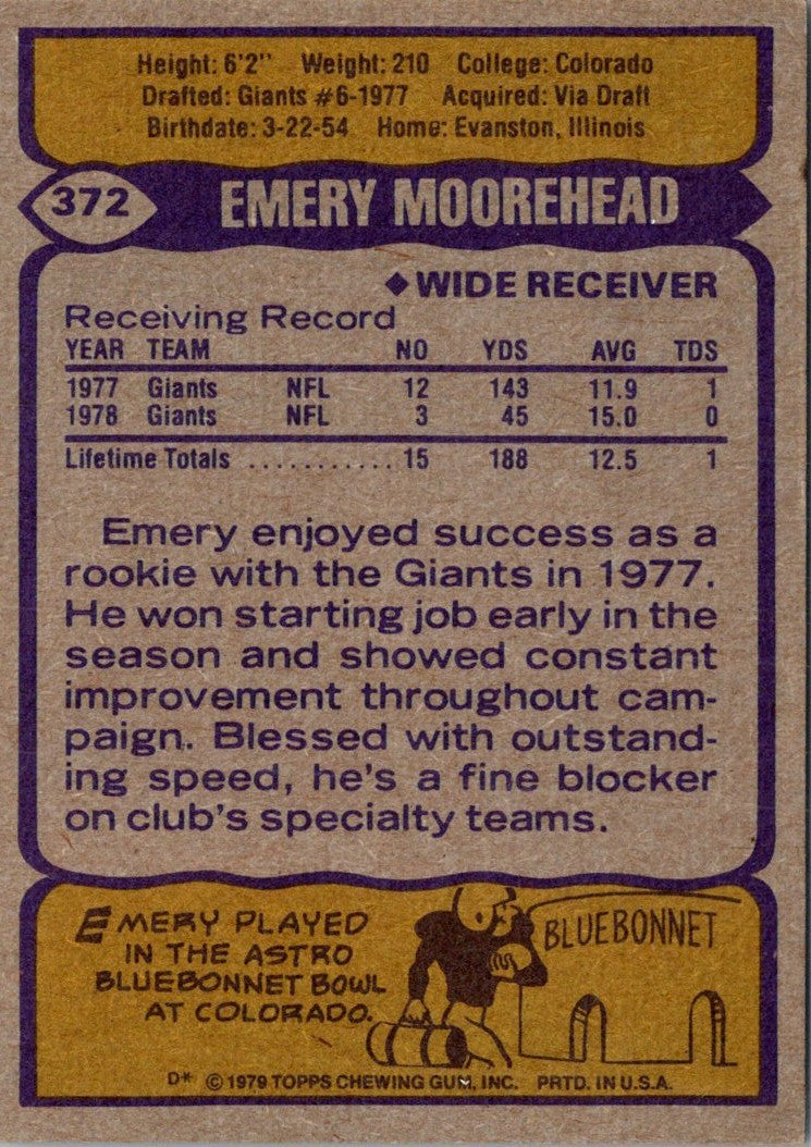 1979 Topps Emery Moorehead