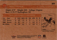 2001 Fleer Tradition Glossy Wali Rainer #49