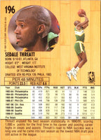 1991 Fleer Sedale Threatt #196