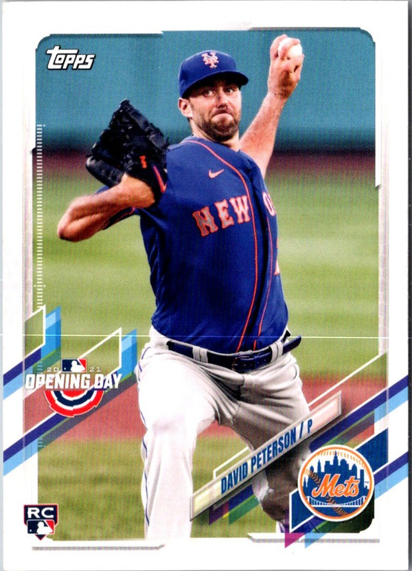 2021 Topps Opening Day David Peterson #206 Rookie