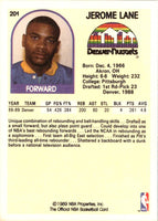 1989 Hoops Jerome Lane #201 Rookie