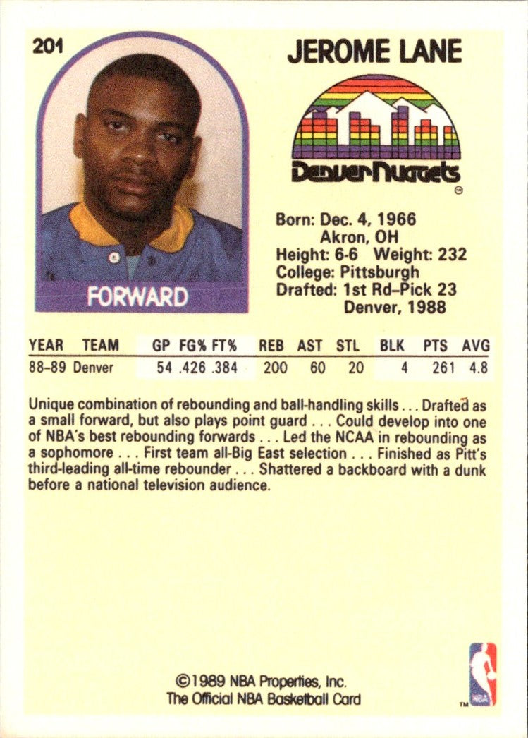 1989 Hoops Jerome Lane