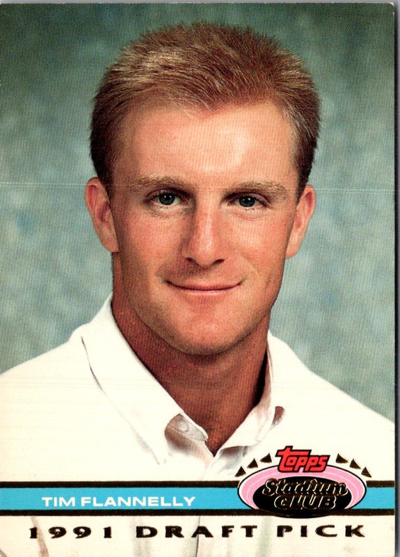 1992 Stadium Club Dome Tim Flannelly #50 Rookie