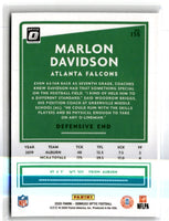2020 Donruss Optic Marlon Davidson #135 Rookie