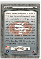 1999 Donruss Gridiron Kings Steve Young #GK17 2928/5000