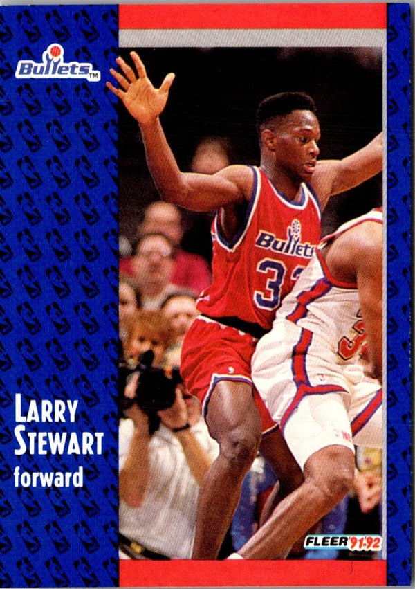 1991 Fleer Larry Stewart #369 Rookie