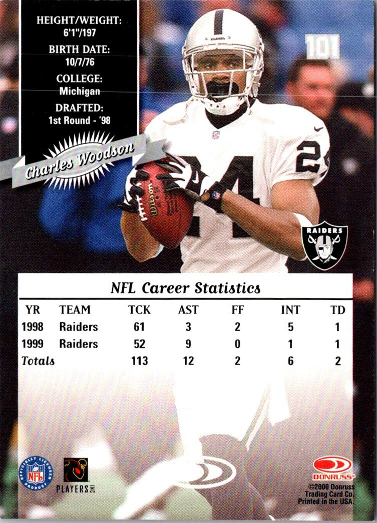 2000 Donruss Charles Woodson