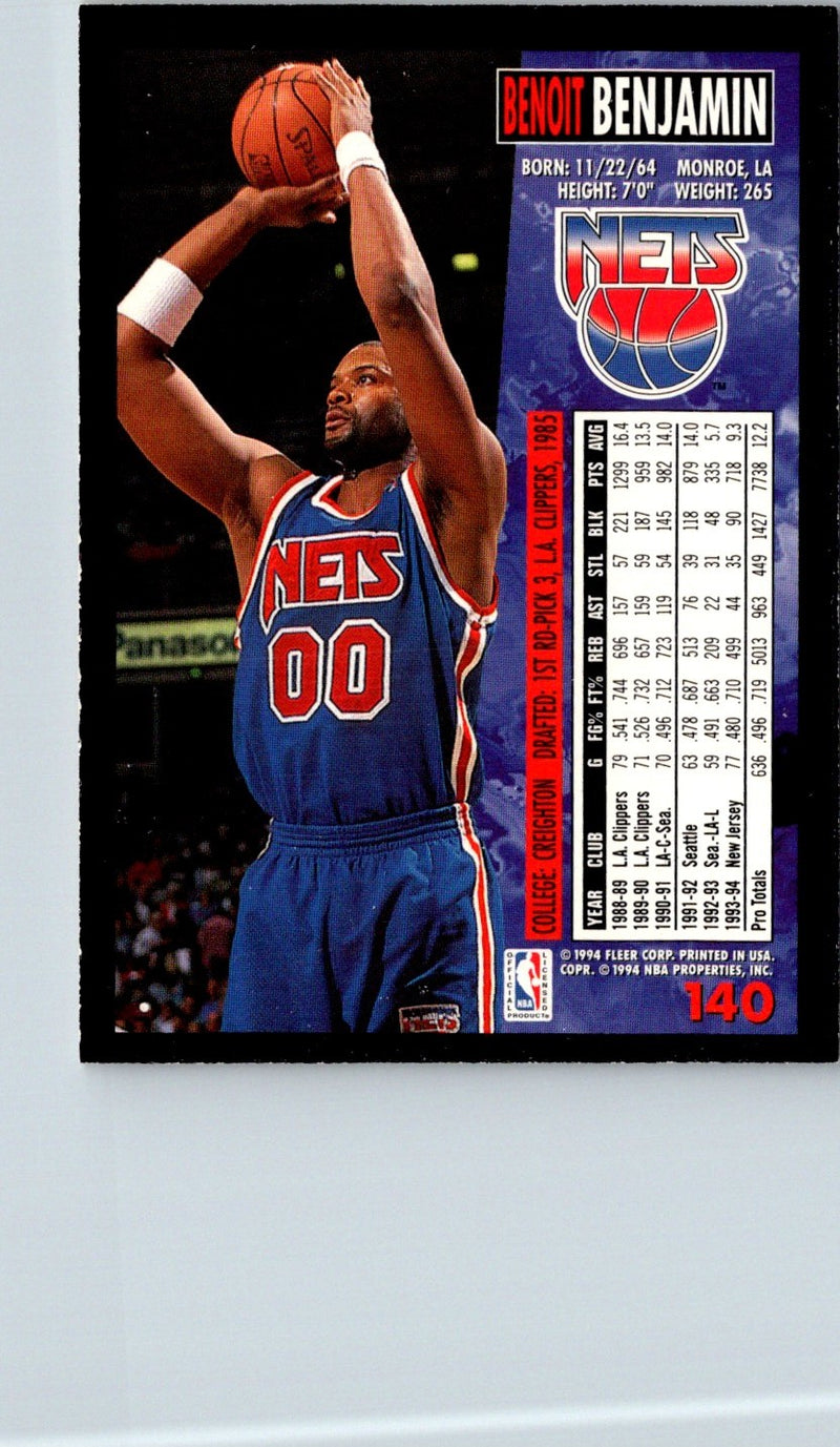 1994 Fleer Benoit Benjamin