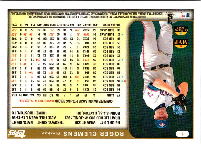 1999 Topps Roger Clemens