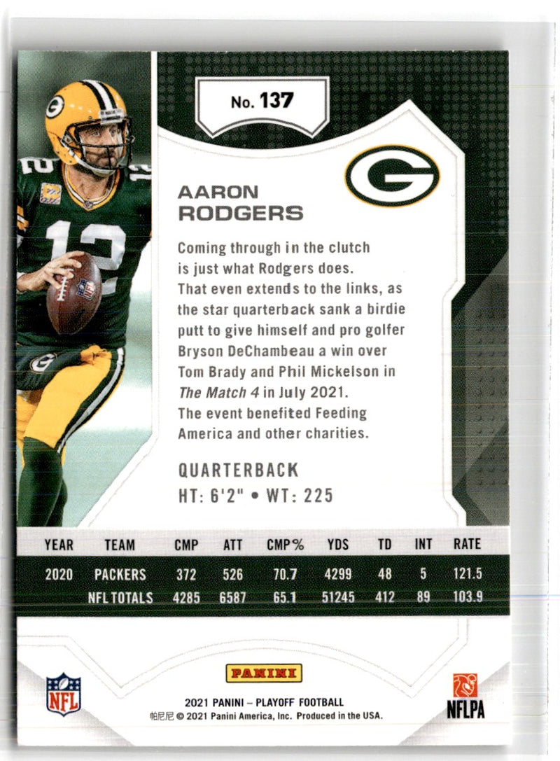 2021 Panini Playoff Aaron Rodgers