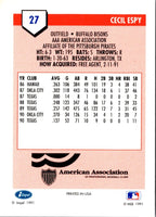 1991 Line Drive AAA Cecil Espy #27