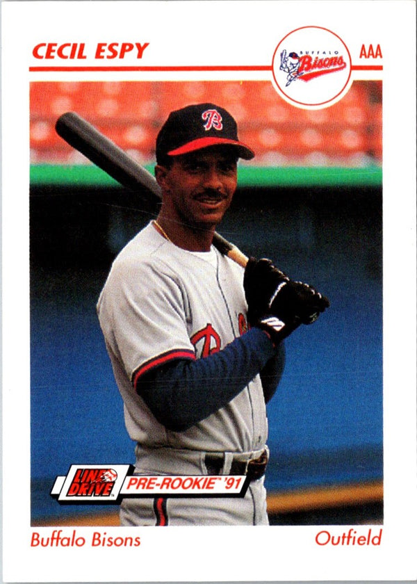 1991 Line Drive AAA Cecil Espy #27
