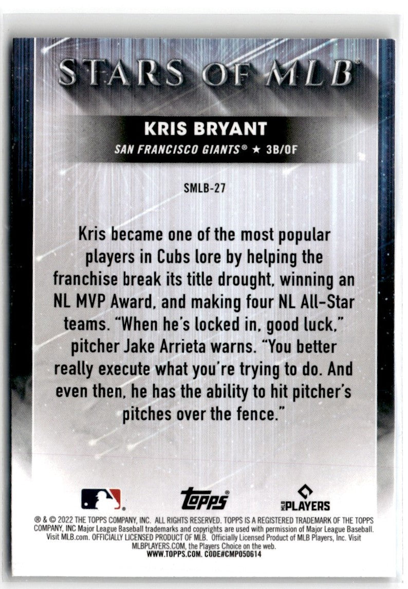 2022 Topps Stars of MLB Kris Bryant