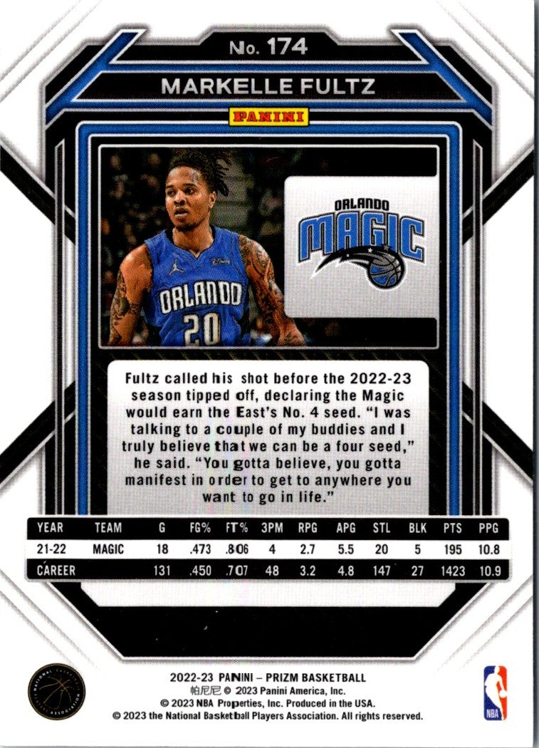 2022 Panini Prizm Blue Markelle Fultz