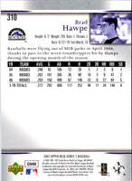 2007 Upper Deck Predictor Edition Green Brad Hawpe #310