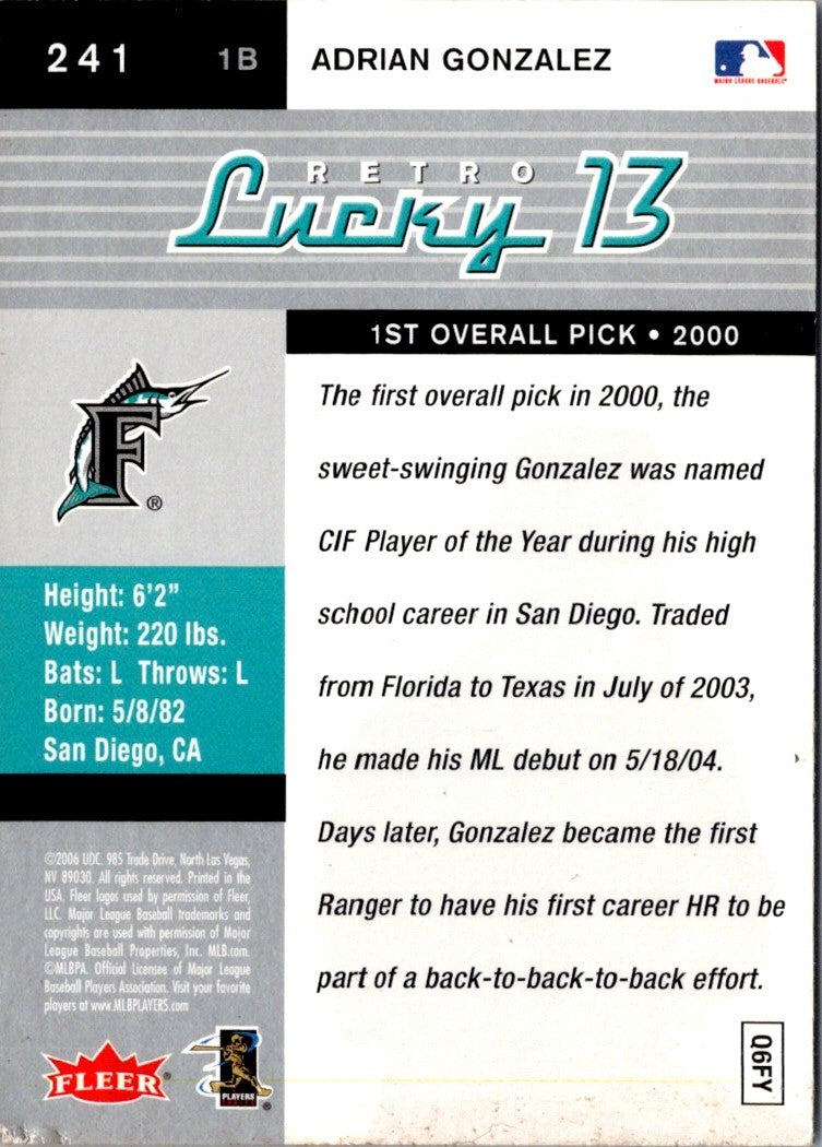 2006 Ultra Adrian Gonzalez