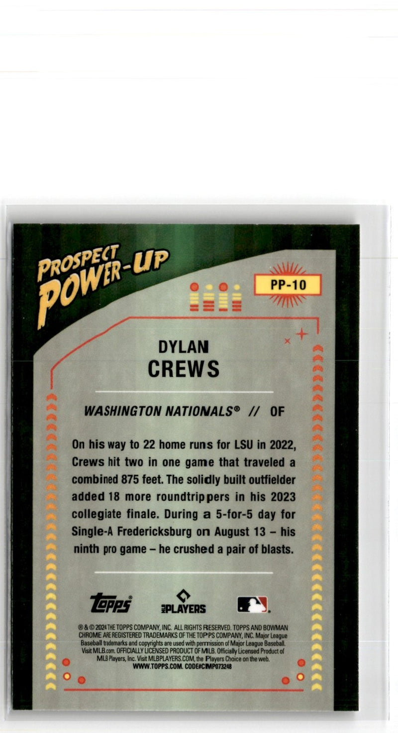 2024 Bowman Chrome Prospects Power Up Dylan Crews