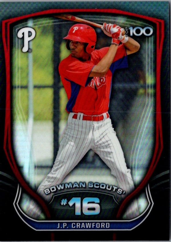 2015 Bowman Scouts Top 100 J.P. Crawford #BTP-16