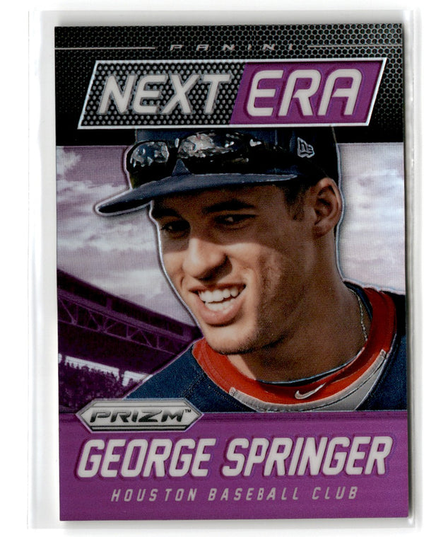 2014 Panini Prizm Next Era Prizms Purple George Springer #1 08/99