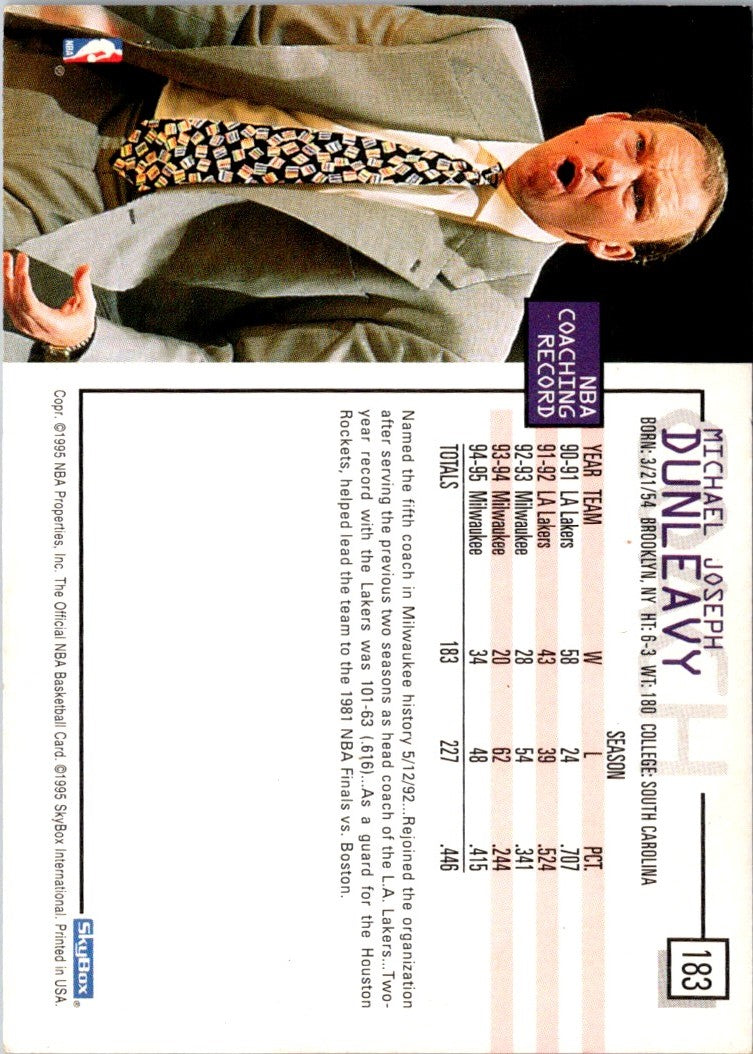 1995 Hoops Mike Dunleavy Sr.