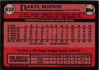 1989 Topps Daryl Boston #633