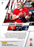 2022 Panini Prestige Any Given Sunday Steve Young #8