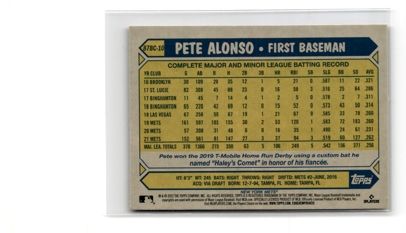 2022 Topps x Pete Alonso