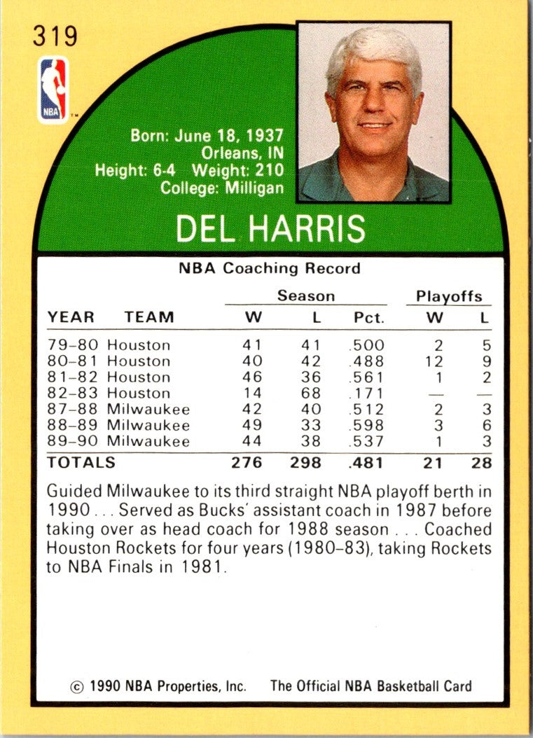 1990 Hoops Del Harris