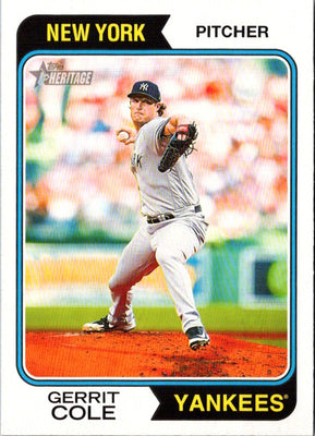2023 Topps Heritage Gerrit Cole #324