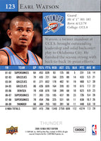 2009 Upper Deck First Edition Earl Watson #123